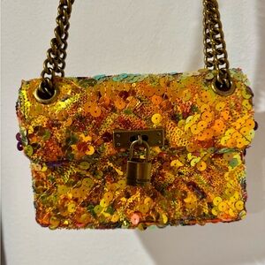 Kurt Geiger London Mini Brixton Sequin Convertible Crossbody Bag